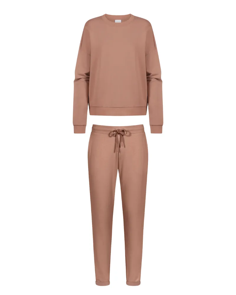 17661   17662 Creamy Nougat MyNight2Day Pajamas Set