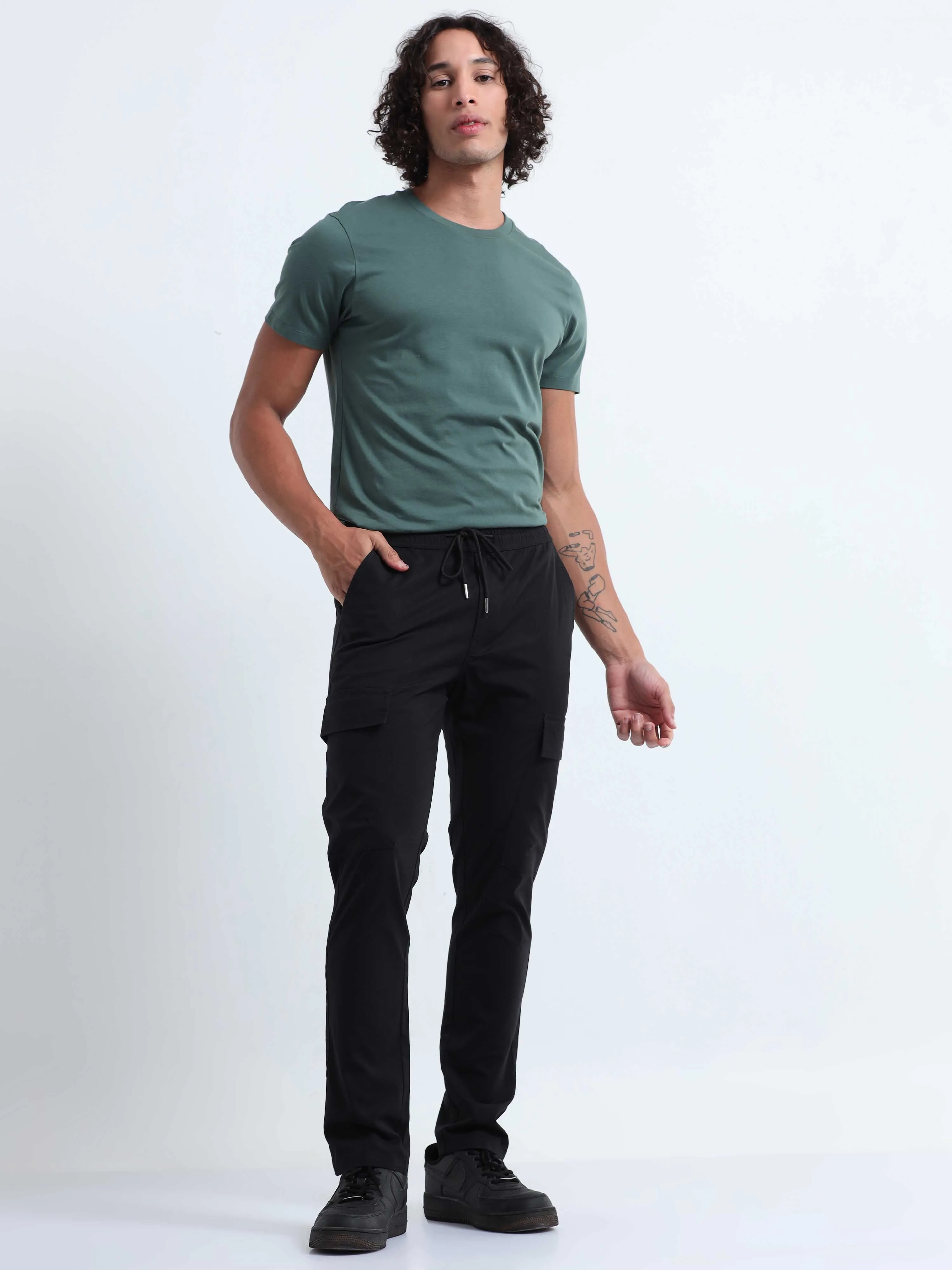 Air Sense Black Cargo Pants
