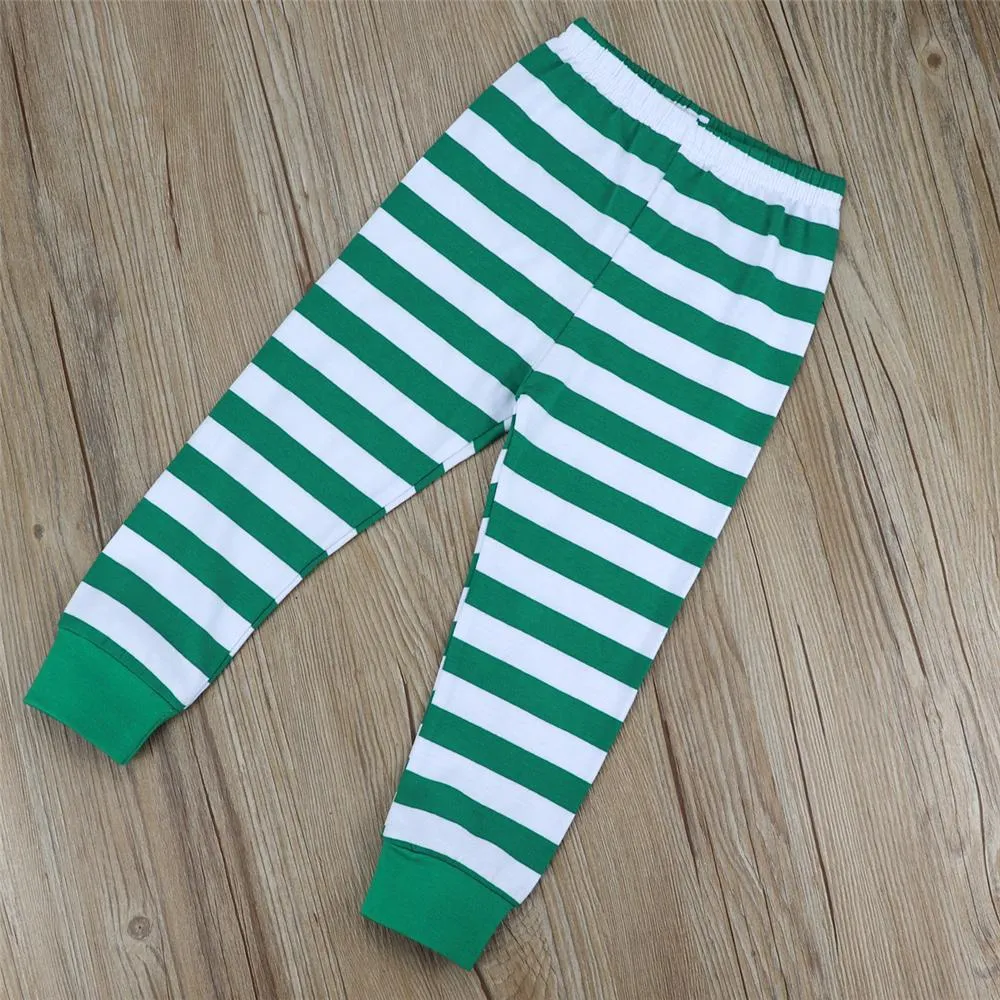 Baby Unisex Long Sleeve Letter T-shirt & Striped Pants Baby Clothes Vendors