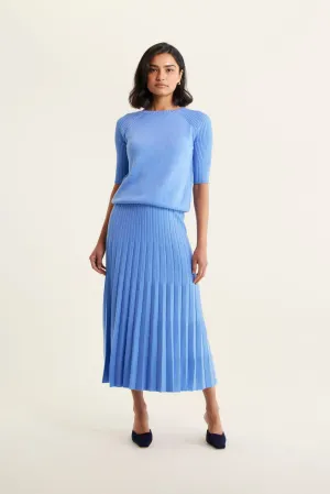 Barney Lurex Skirt In Sky