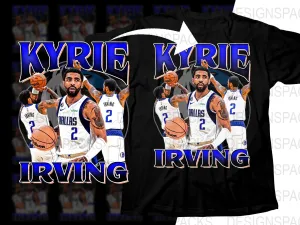 Basketball Star Kyrie Irving Dallas Mavericks Bootleg Png Digital Download
