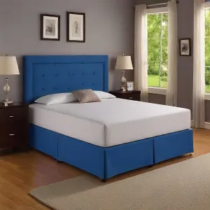 Bed Skirt 30 Inches Drop Solid Royal Blue Egyptian Cotton