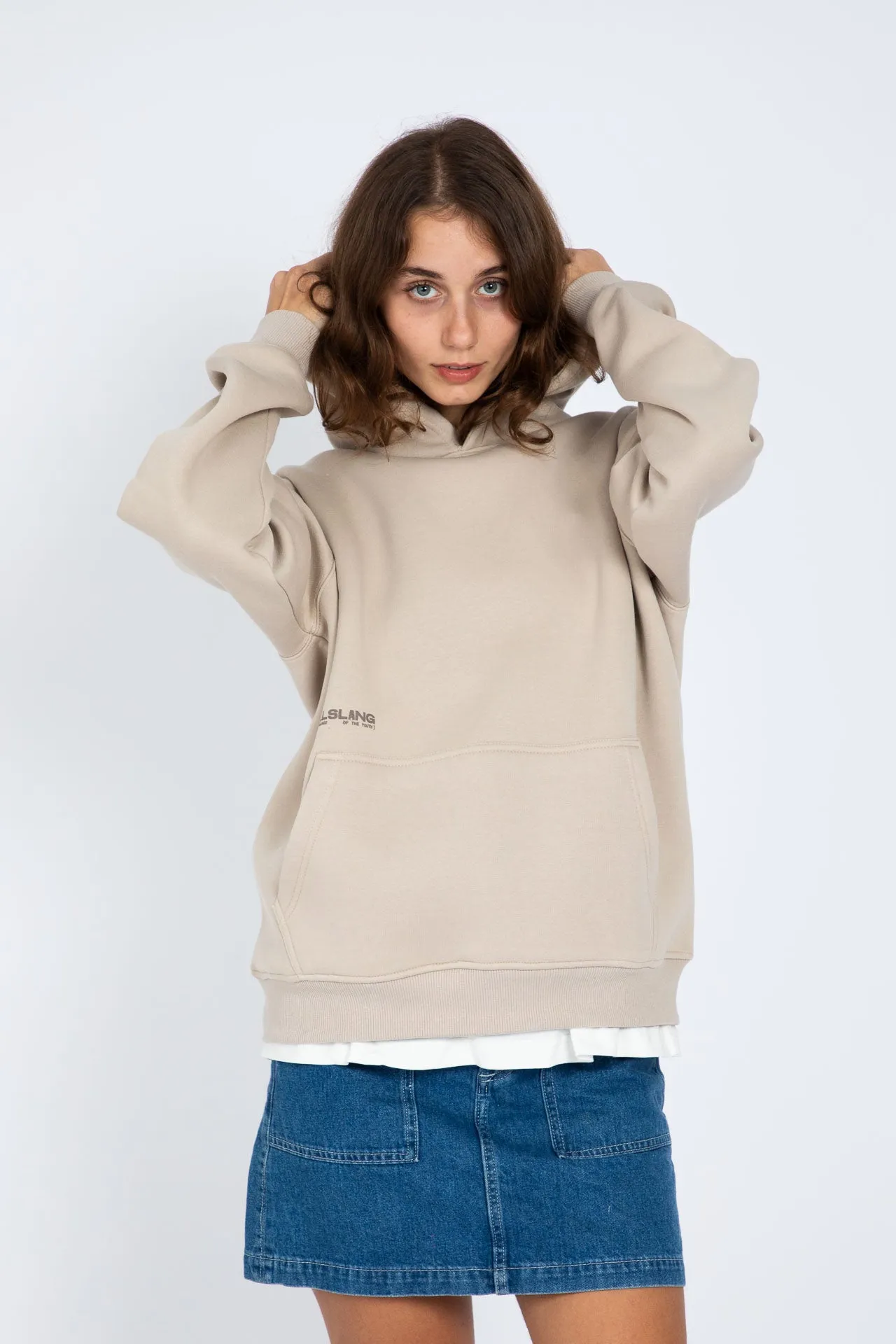 Beige Hoodie