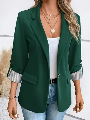 Bella I Stylish Notched Collar Blazer