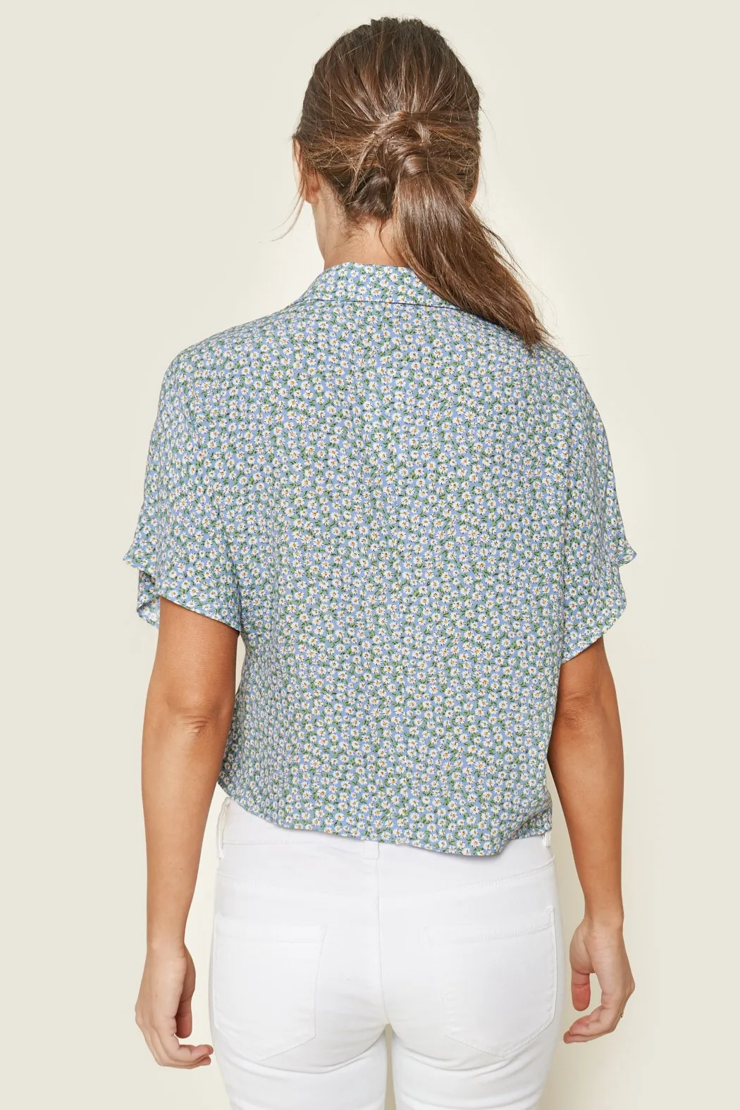 Bellare Floral Tie Front Top