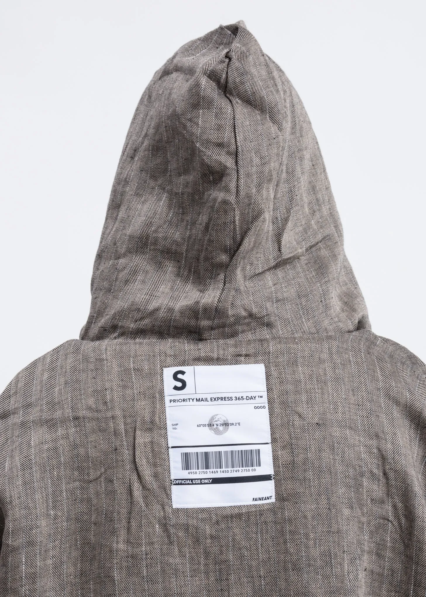 Black Reversible Long Zip Up Hoodie