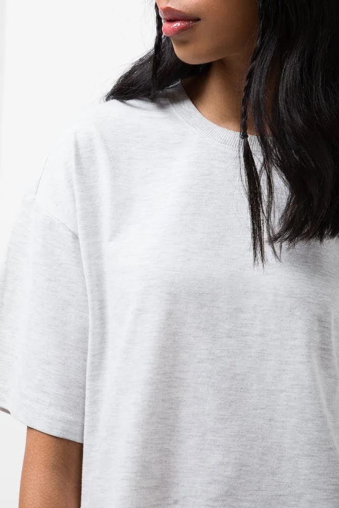 Boxy Short Sleeve T-Shirt Grey