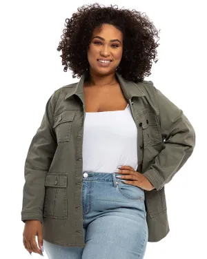 Bree Twill Utility Jacket | Kasey