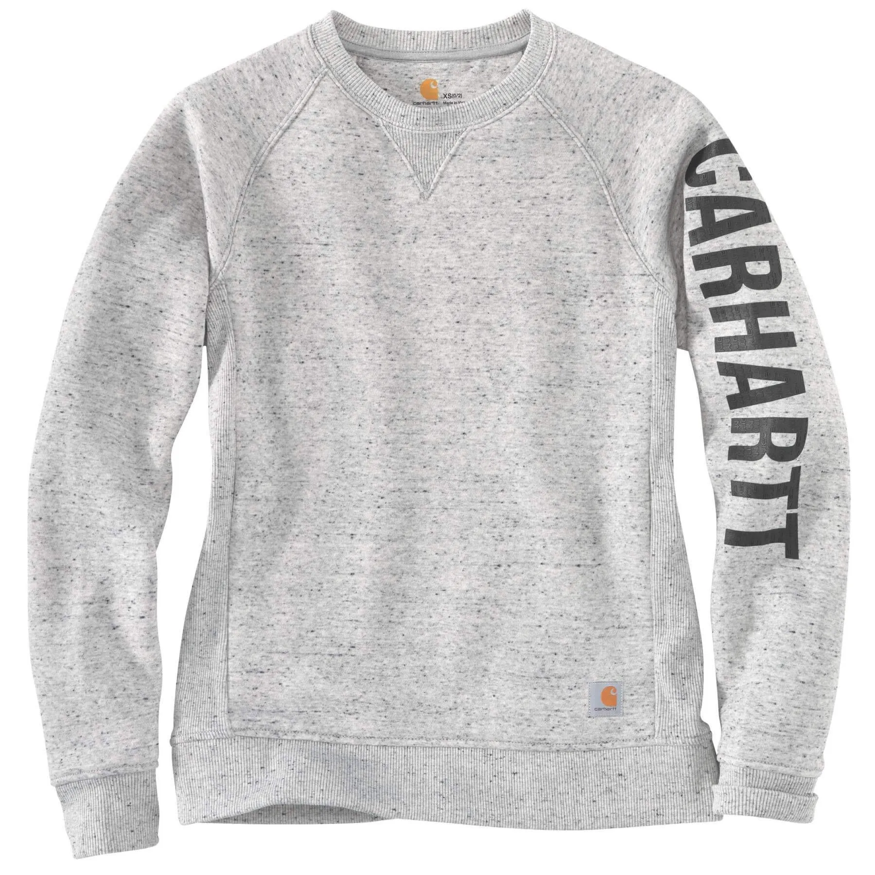 Carhartt Womens Clarksburg Relaxed Fit Sleeve Logo Crewneck Sweatshirt 104410