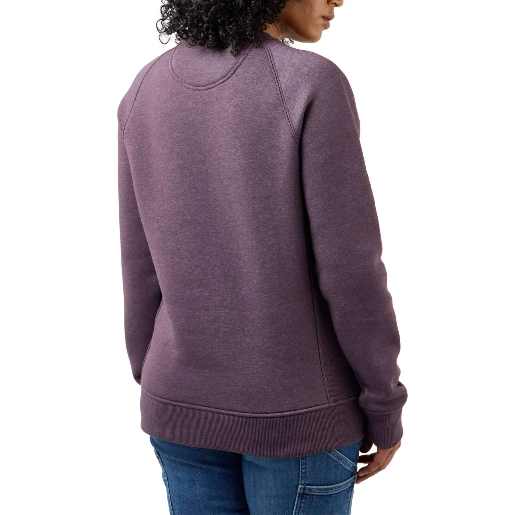 Carhartt Womens Clarksburg Relaxed Fit Sleeve Logo Crewneck Sweatshirt 104410