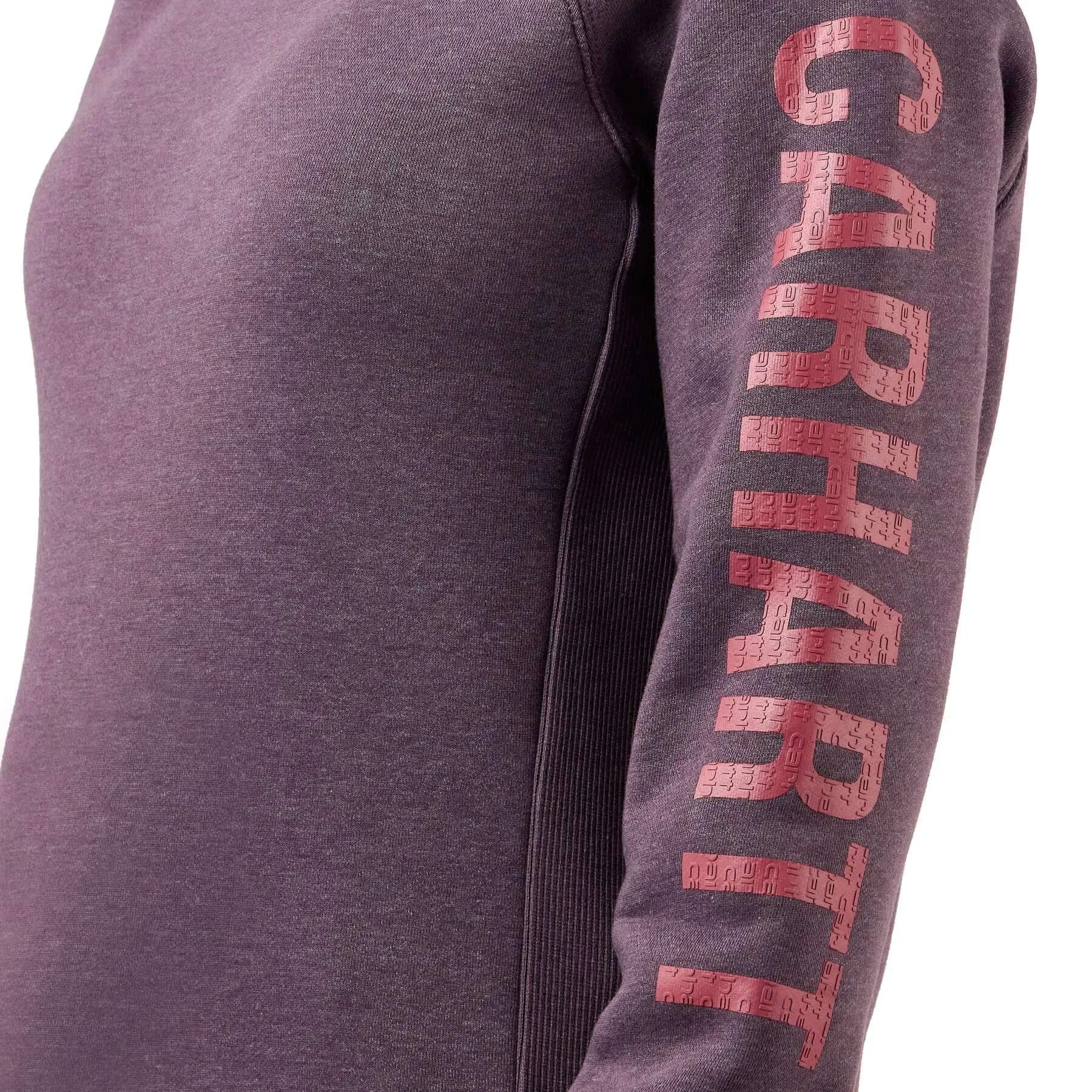 Carhartt Womens Clarksburg Relaxed Fit Sleeve Logo Crewneck Sweatshirt 104410