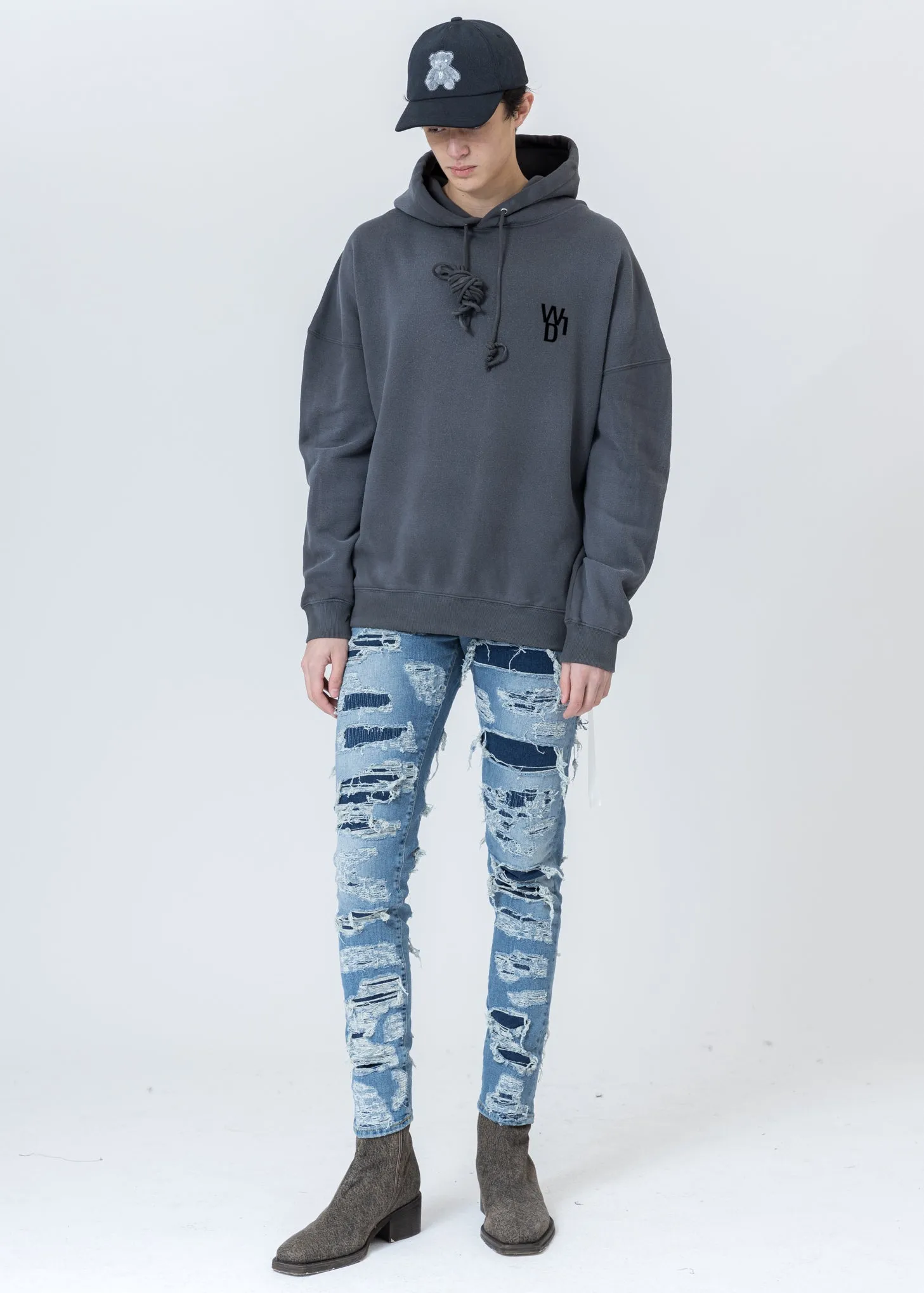 Charcoal Glow In The Dark Teddy Hoodie
