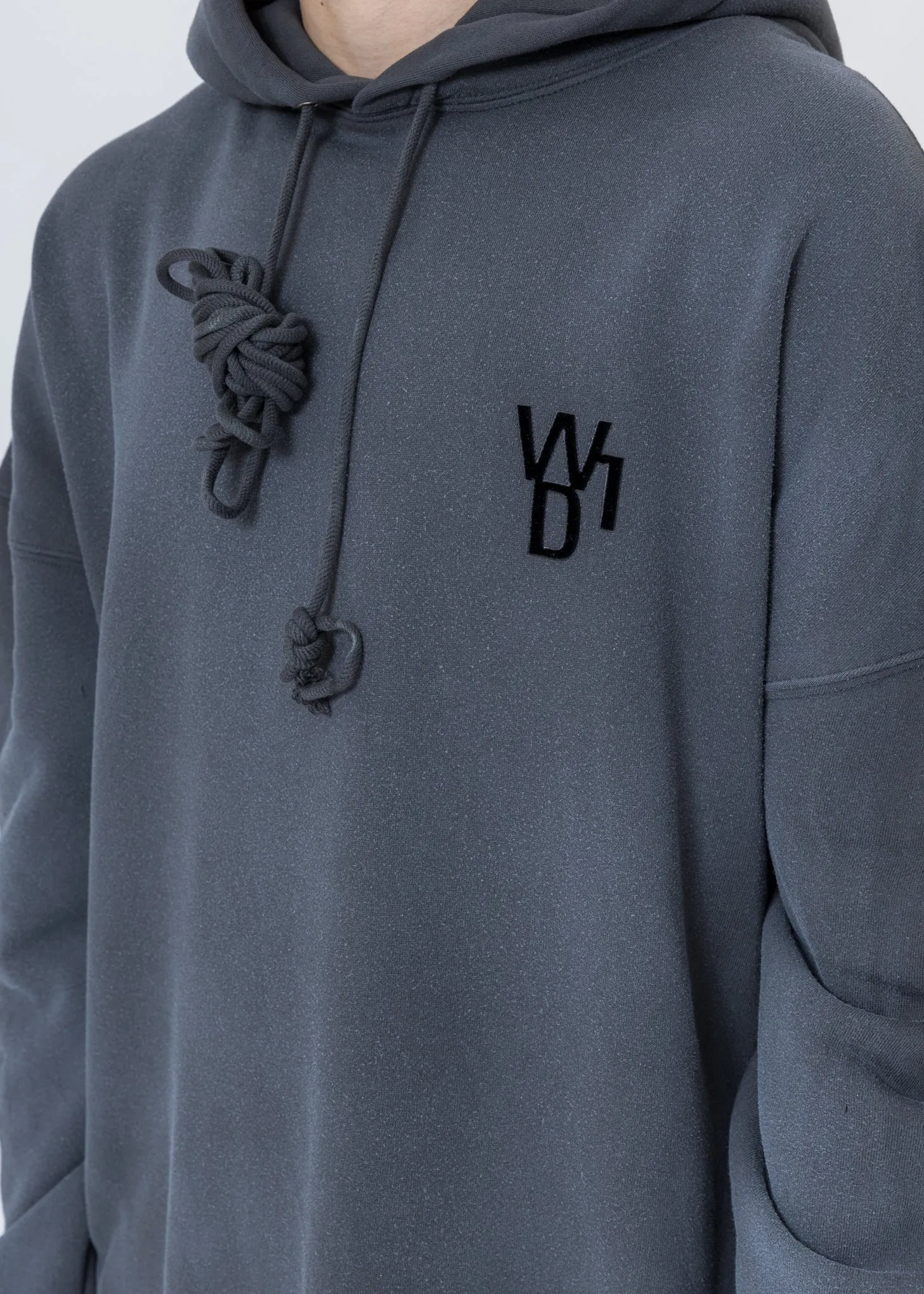 Charcoal Glow In The Dark Teddy Hoodie