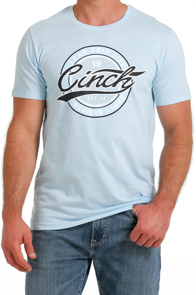 Cinch Classic Logo Tee ~ Baby Blue