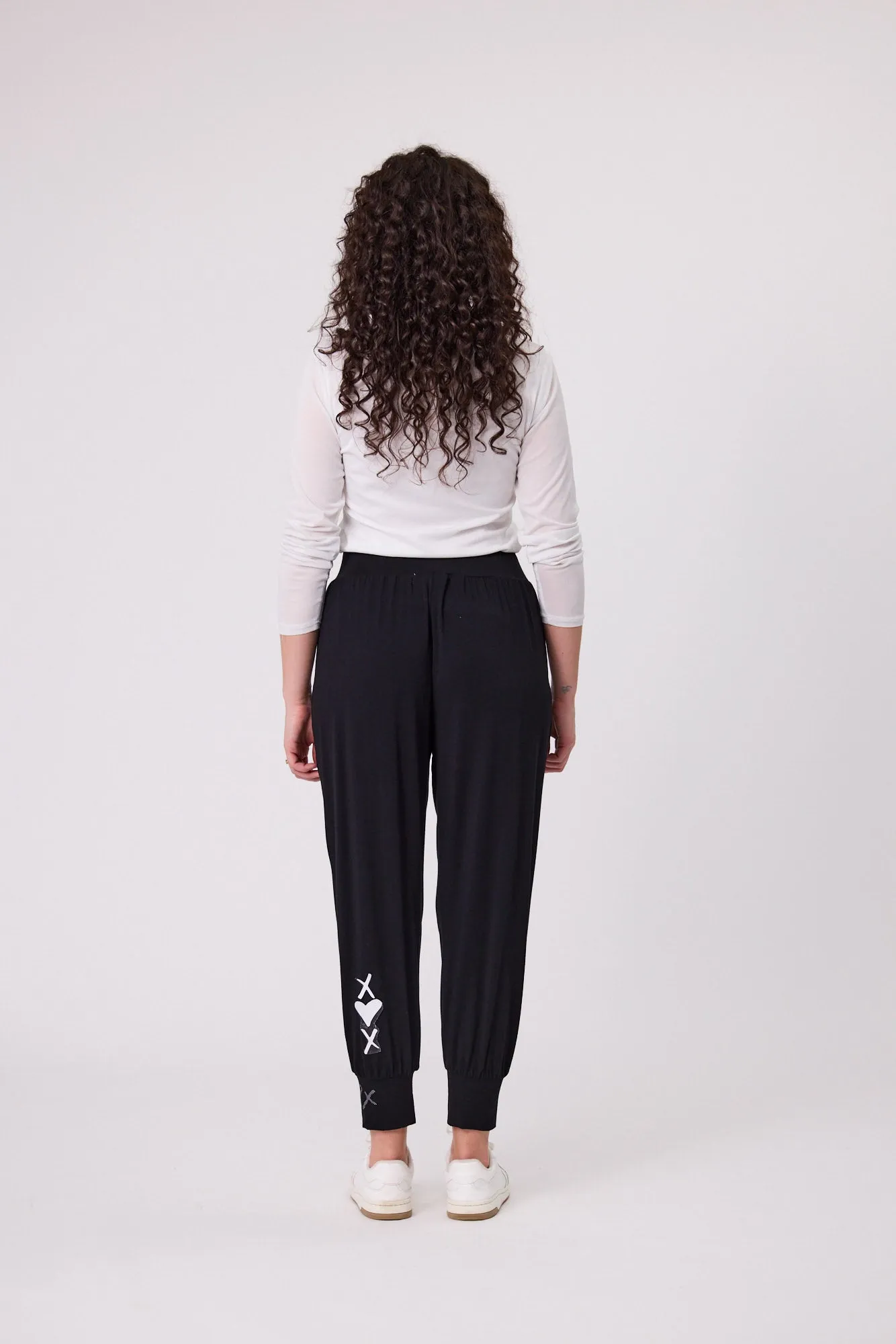 Classified - Signature Print Fresco Pant - C6022 - Black