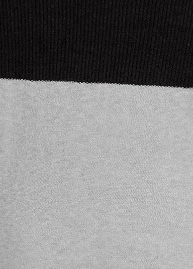 Contrast Block Cardigan | Black / Grey