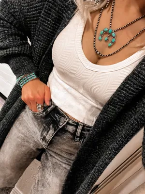 Cozy On Up Waffle Cardigan | S-2X