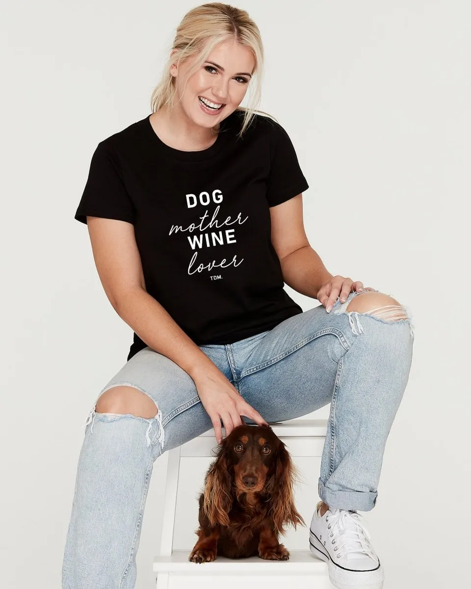 Dog Mother Wine Lover Classic T-Shirt