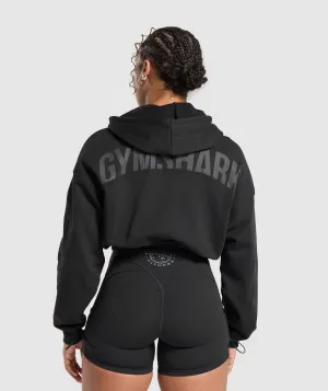 Gymshark Gymshark Power Midi Zip Hoodie - Black