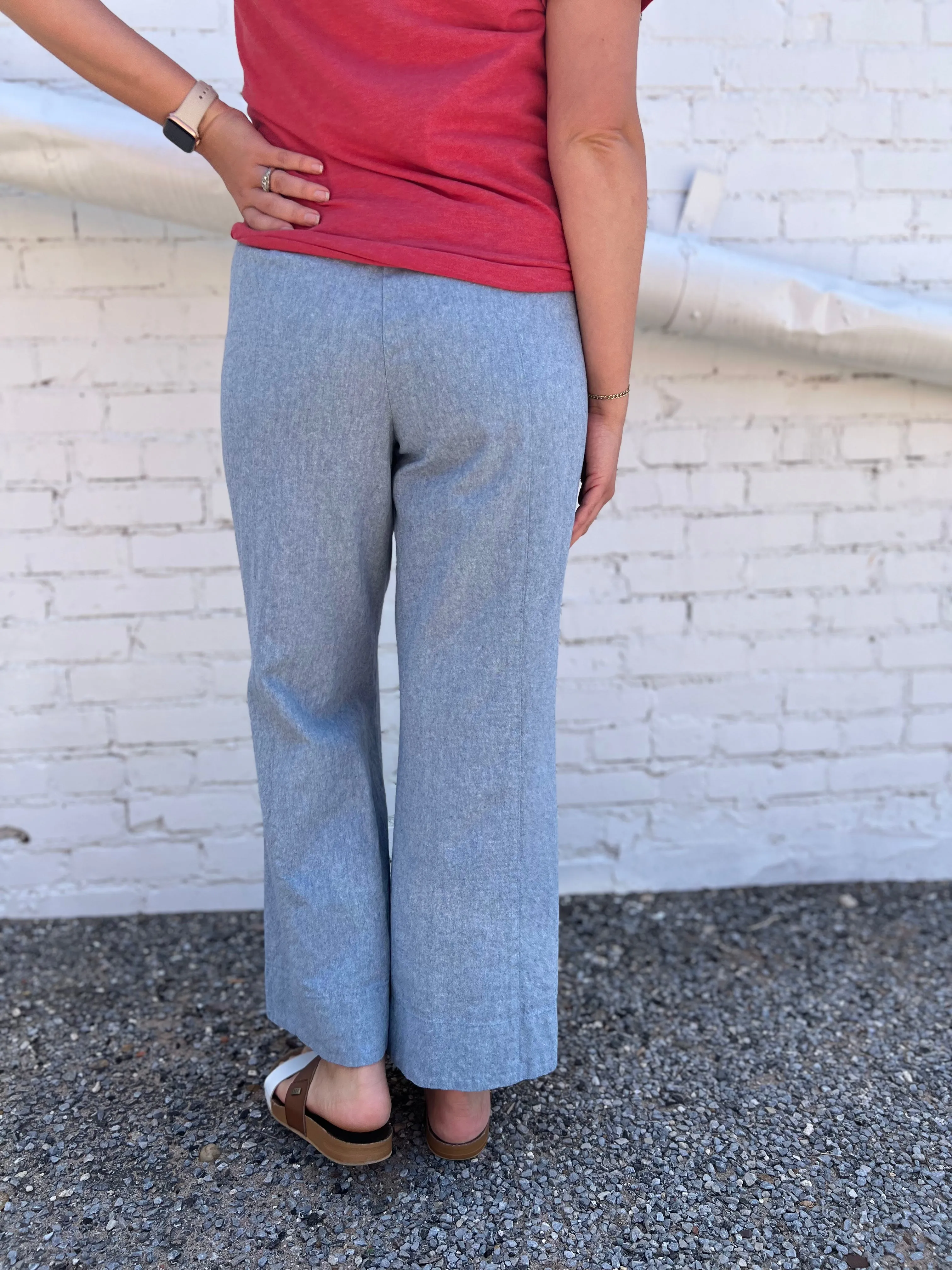 Ivy Jane: Linen Pant Solid in Cadet 250024