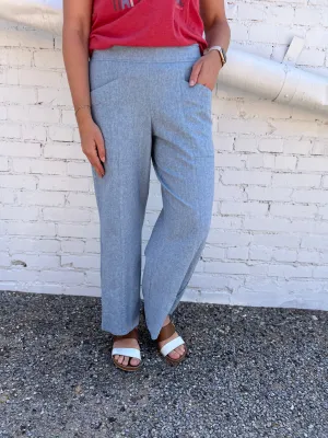 Ivy Jane: Linen Pant Solid in Cadet 250024