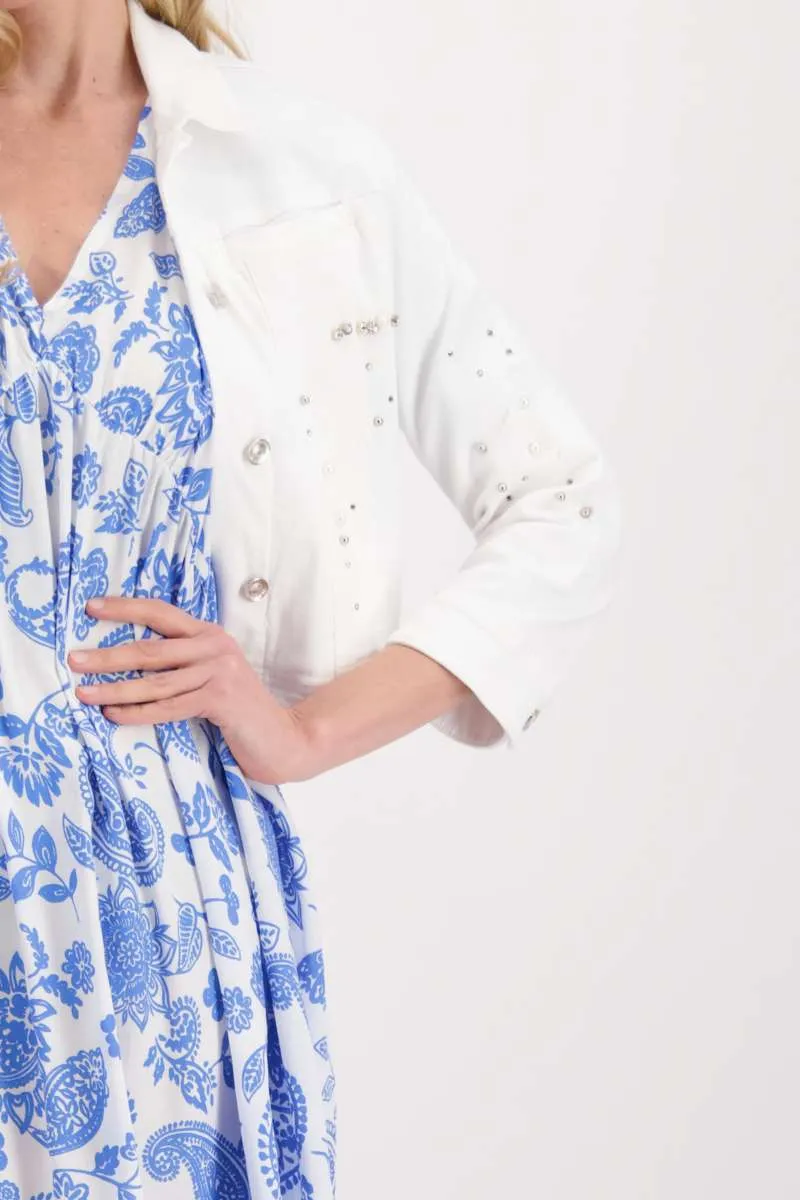 Jacket Jeans Jewelry in White 407984MNR by Monari