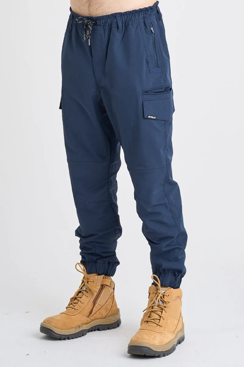 Jet-Lite Hybrid Elastic Waist Cuff Pant - Navy