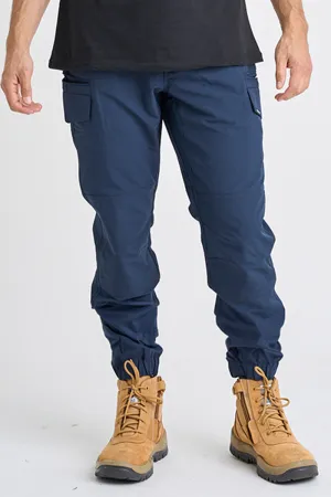Jet-Lite Hybrid Elastic Waist Cuff Pant - Navy