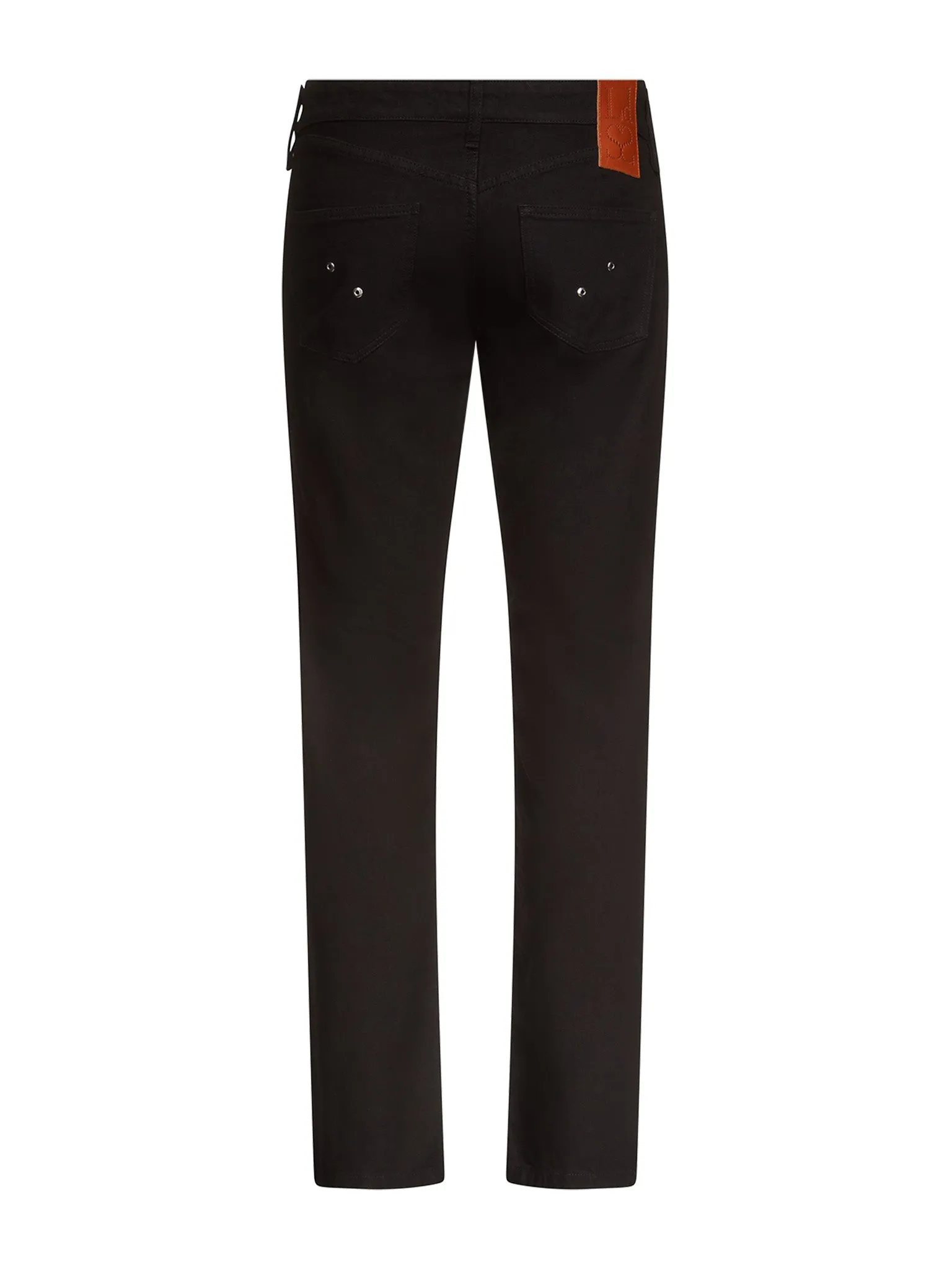 Lace-Up Jeans in Denim