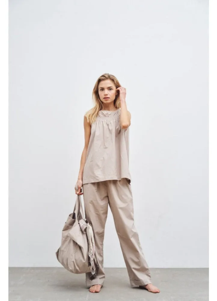 Laura Pants Casual - Black/White Stripe - Care by Me
