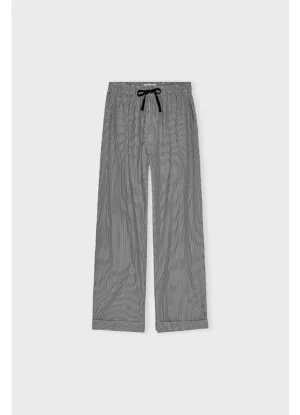 Laura Pants Casual - Black/White Stripe - Care by Me