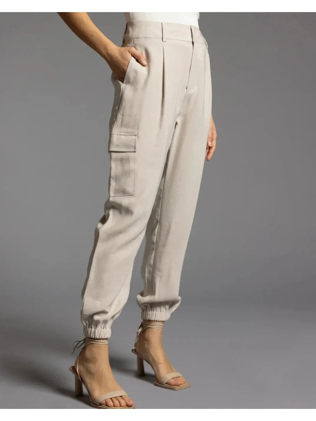 Lea Trouser in White Pepper