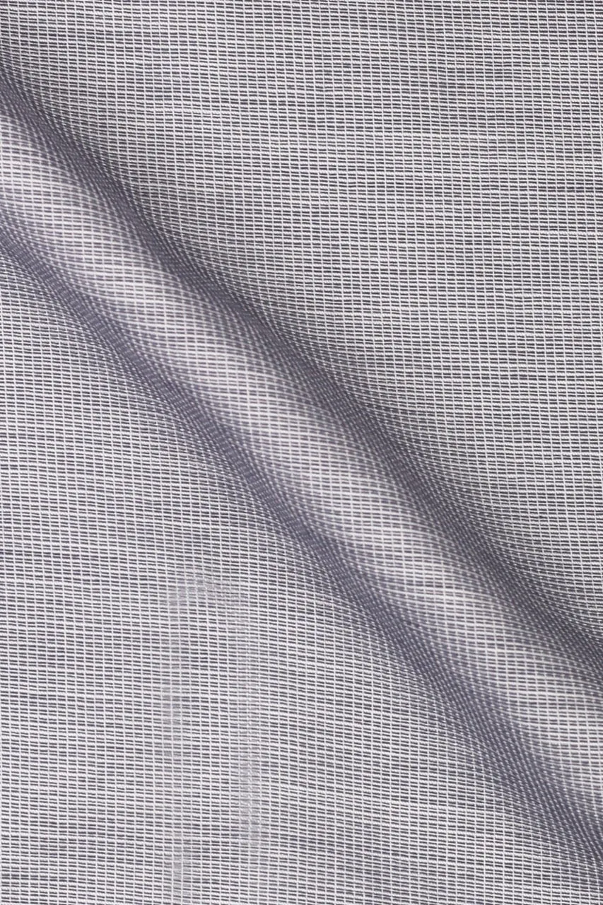 Light Grey Self Structured Shirt