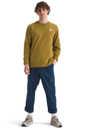 Men's Heritage Patch Crew in Amber Green by The North Face