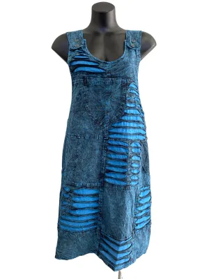 Mid length razor cut pinafore