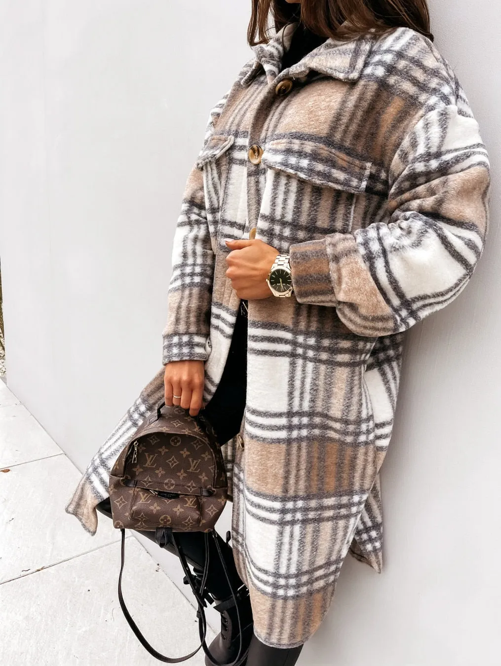 Mid Length Shirt Jacket