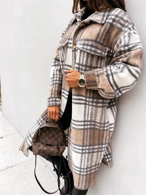 Mid Length Shirt Jacket