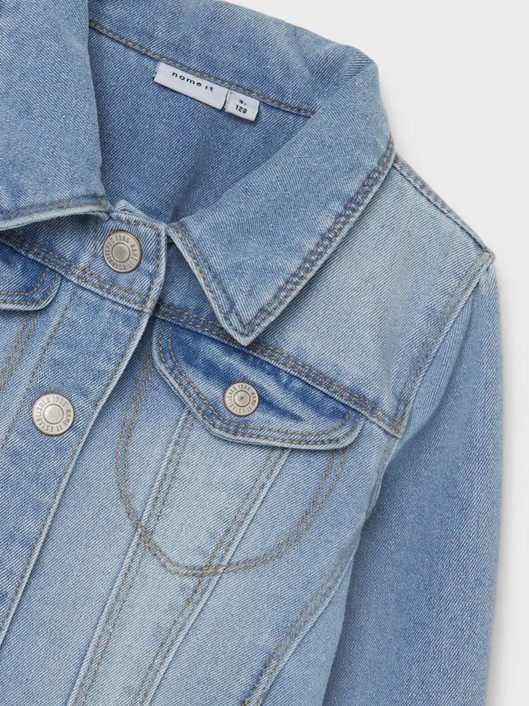 Name it Girls Light Wash Denim Jacket
