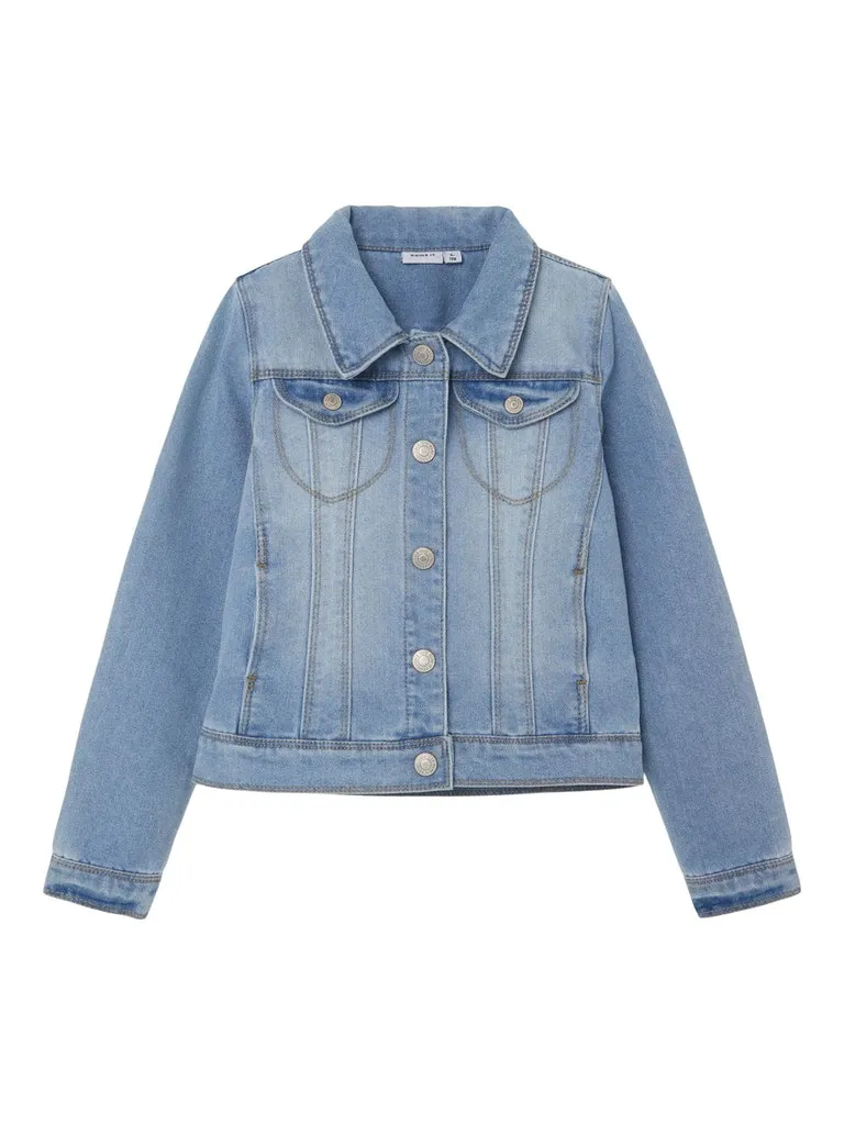 Name it Girls Light Wash Denim Jacket
