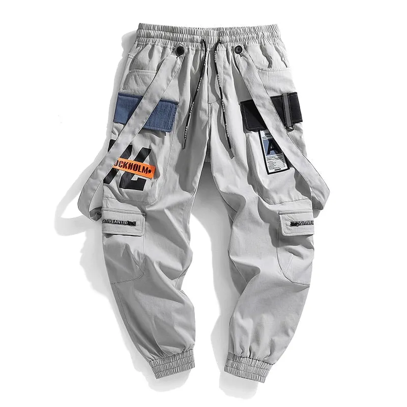 New Hot Jogger Leisure Sports Trousers Men Hip Hop Streetwear Beam Foot Cargo Pants Fashion Printing Men Pants