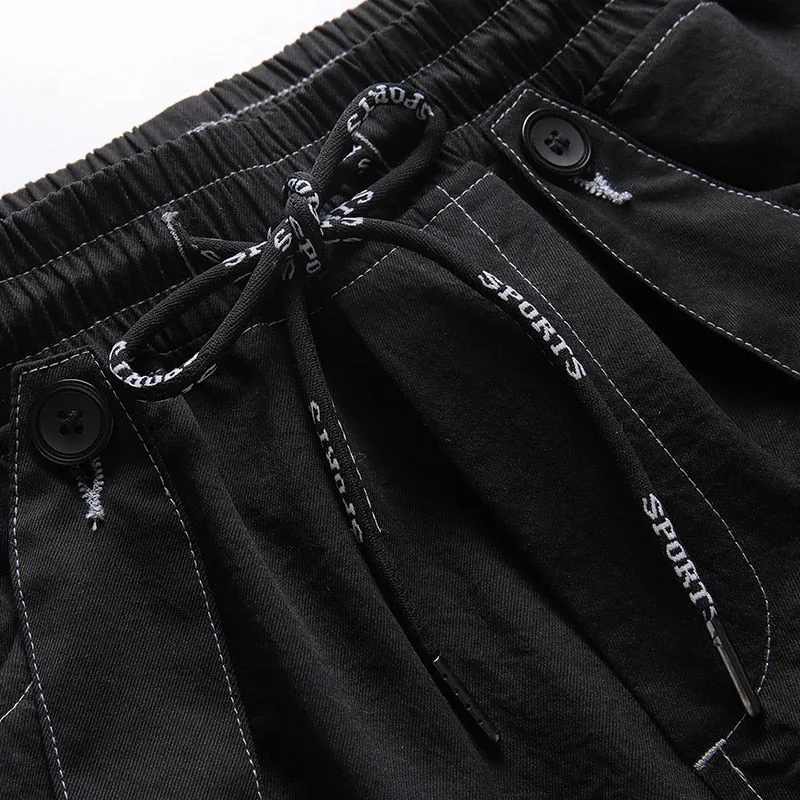 New Hot Jogger Leisure Sports Trousers Men Hip Hop Streetwear Beam Foot Cargo Pants Fashion Printing Men Pants