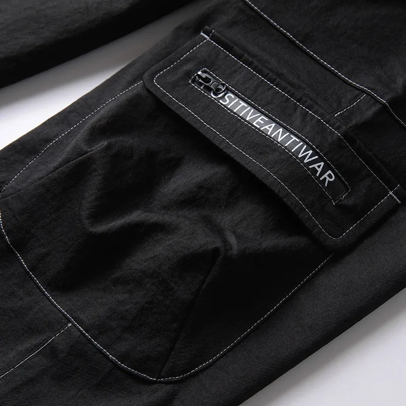 New Hot Jogger Leisure Sports Trousers Men Hip Hop Streetwear Beam Foot Cargo Pants Fashion Printing Men Pants