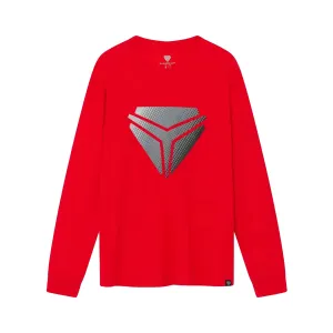 Polaris Unisex Long Sleeve Crew T-Shirt Red