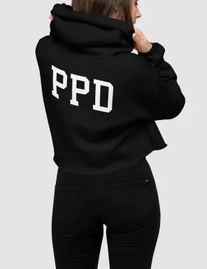 PPD Chief | Back Print Crop Hoodie