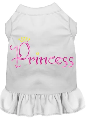 Princess Rhinestone Dress White Xxl