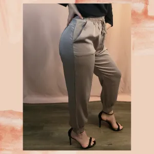 "The Shanimal" (Champagne) Satin Joggers NWT