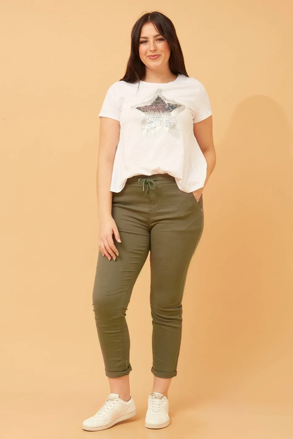 RAYNA SOLID JOGGER PANTS