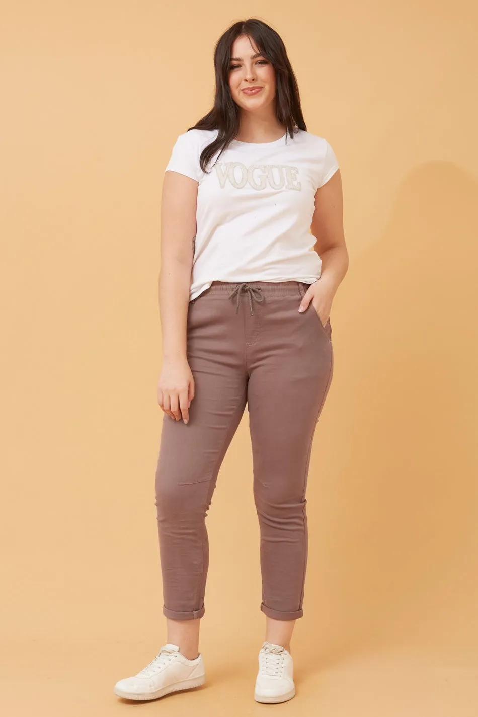 RAYNA SOLID JOGGER PANTS