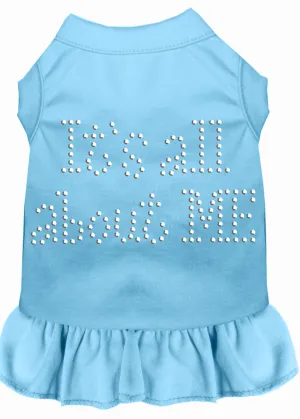Rhinestone All About Me Dress Baby Blue Xs