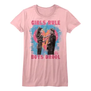 Saved By The Bell Girls Rule Juniors T-Shirt